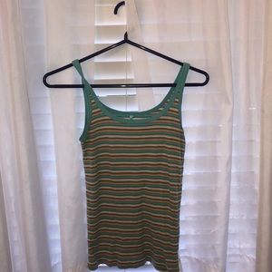 Candy striped 80s style tank top.